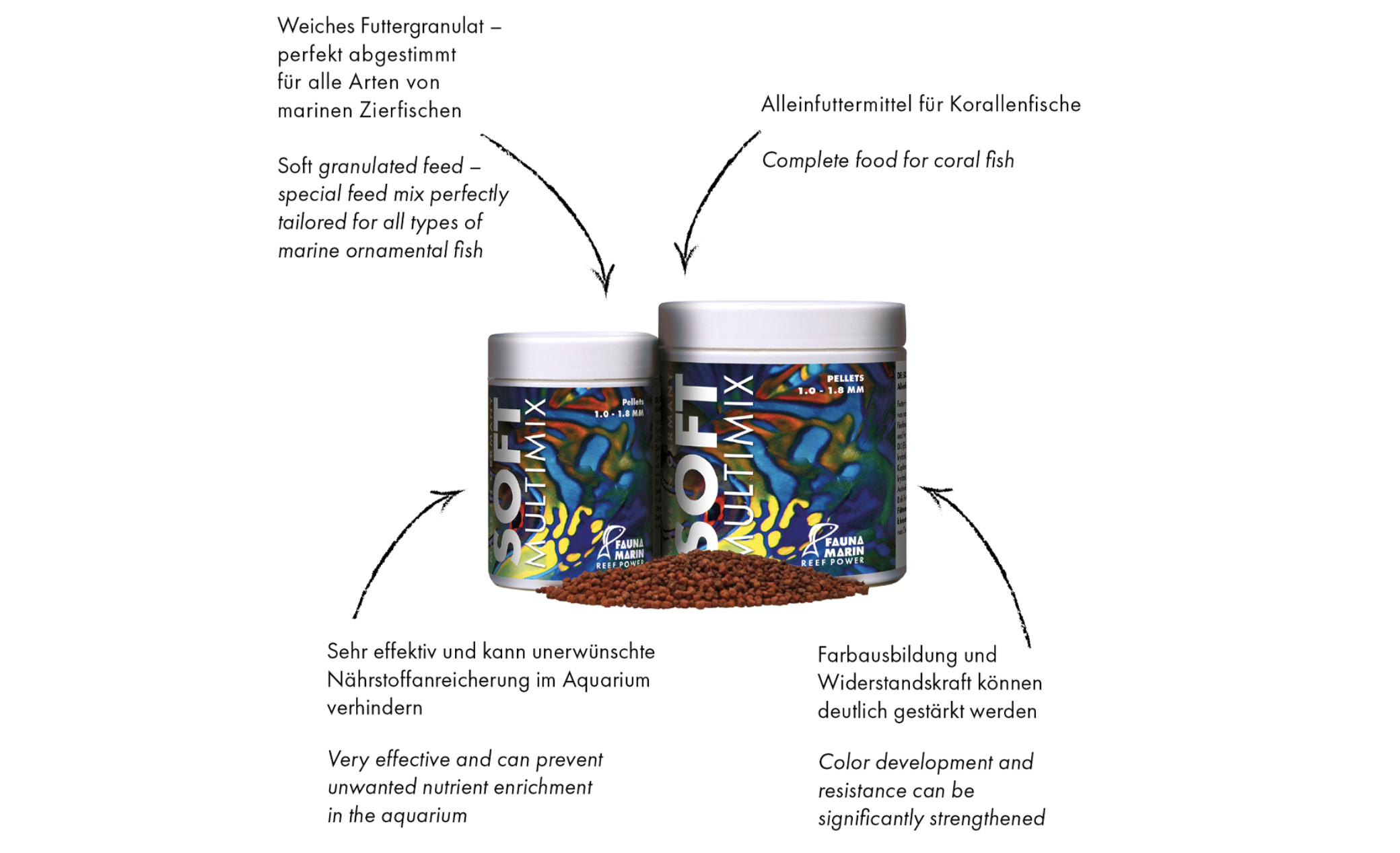 Fauna Marin Soft Multi Mix für alle Meerwasserzierfische 60 g