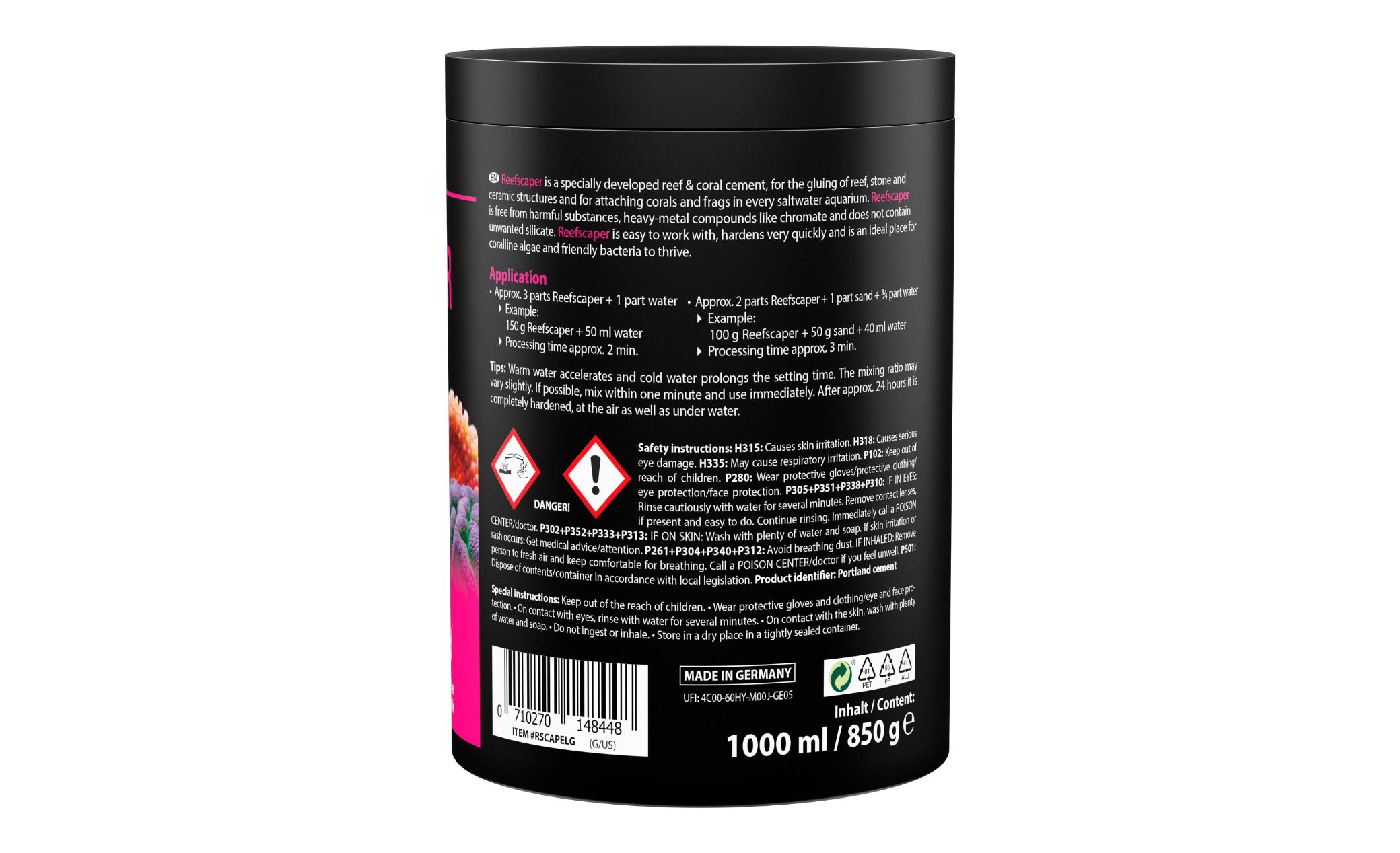 ARKA Reefscaper Riffkleber Korallenkleber 850 g