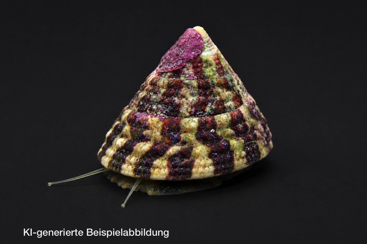 Trochus histrio - Turbo Schnecke / Algenfresser