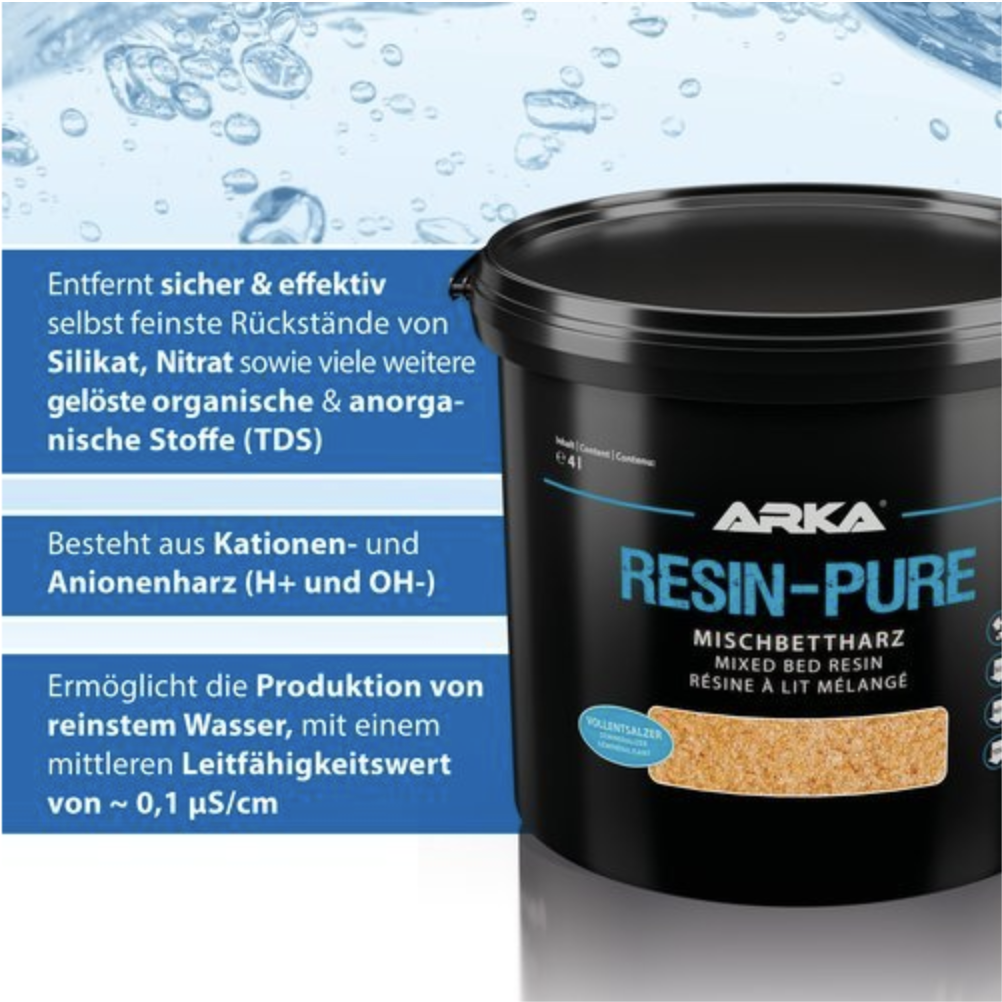 ARKA Resin Pure Mischbettharz 4 Liter Eimer