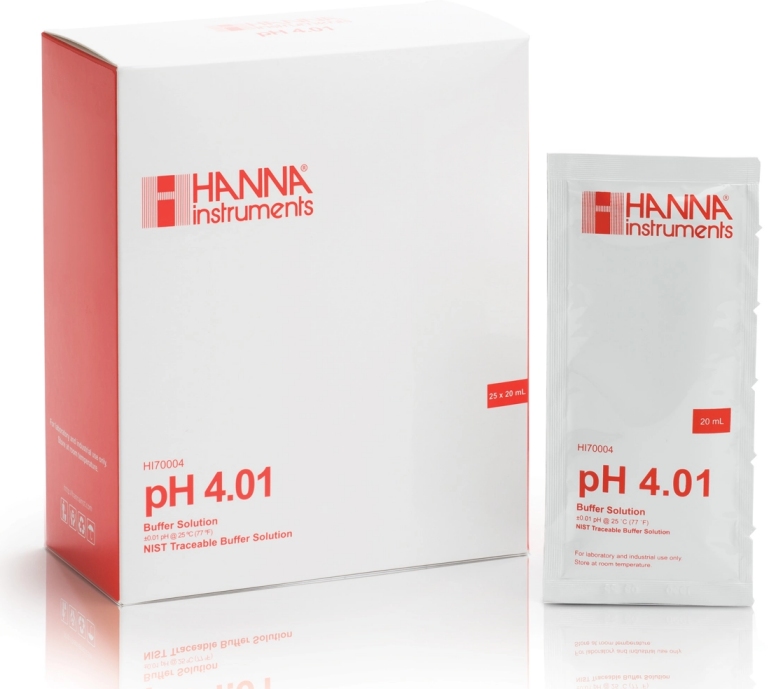 Hanna HI70004P Pufferlösung pH 4,01, 1x 20 ml-Beutel