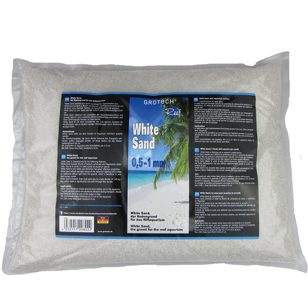 Grotech White Sand 0,5 - 1 mm 5 kg