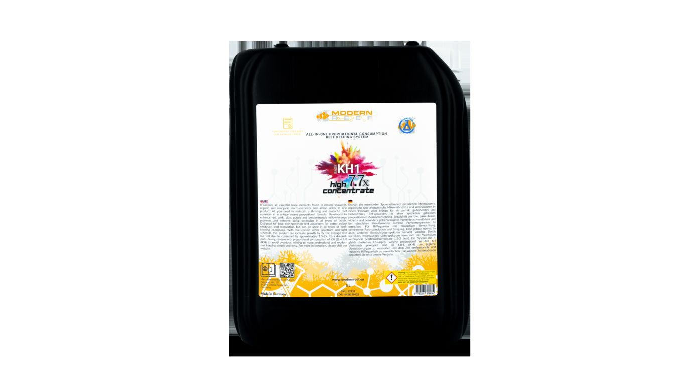 *NEU* Modern Reef All-in-one Proportional Consumption Reef-Keeping System BASE KH1 7.7x 5L