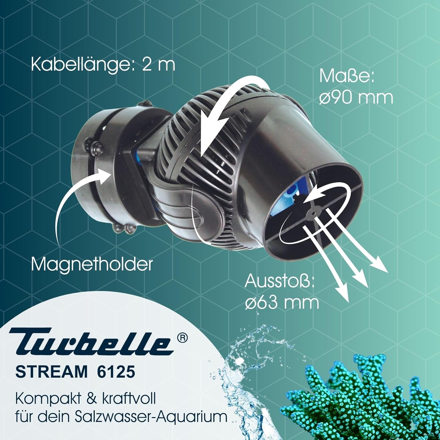 Tunze Turbelle Stream 6125 Strömungspumpe (max. 12.000 l/h) (6125.000)