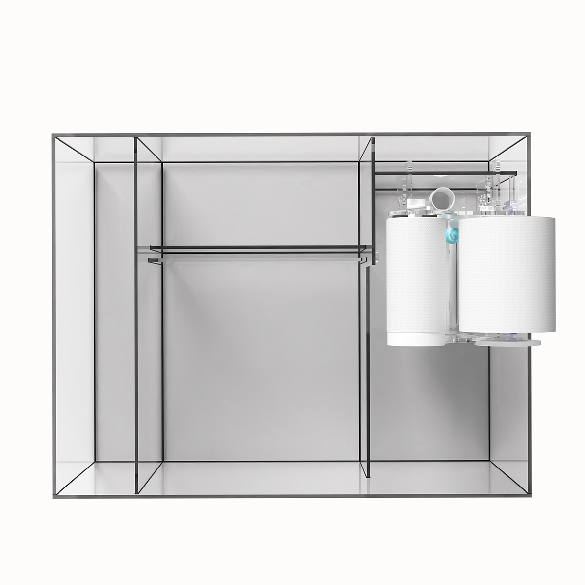 *NEU* D-D Aqua-Pro Reef Peninsula 1500 Metal Frame Anthracite Matt 150x75x56cm Aquariumsystem
