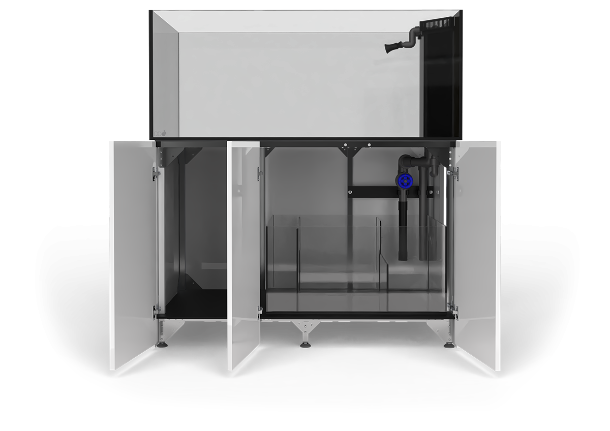 *NEU* D-D Aqua-Pro Reef Peninsula 1500 Metal Frame White Gloss 150x75x56cm Aquariumsystem
