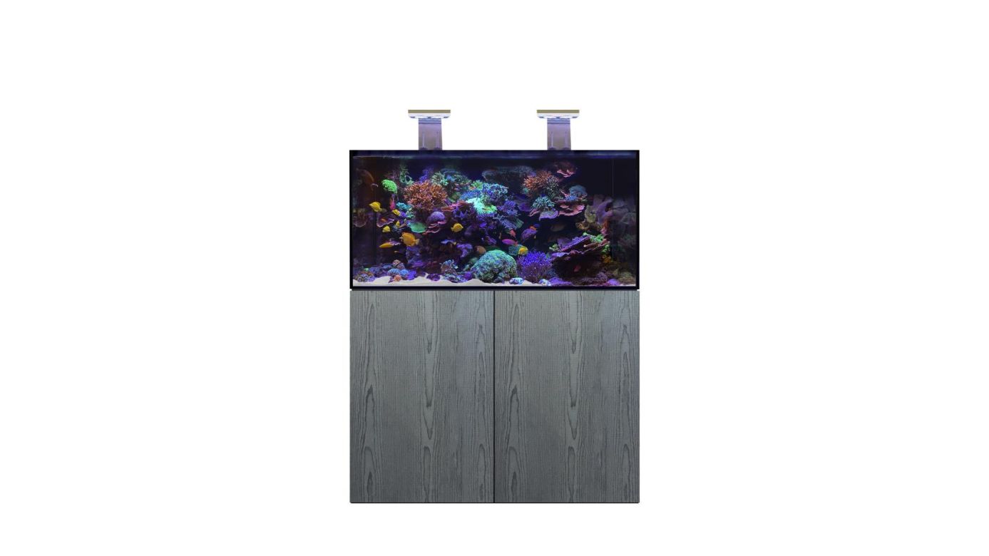 D-D AQUA-Pro Reef 1200 Carbon Oak 120x60x56cm Aquariumsystem mit Holzschrank