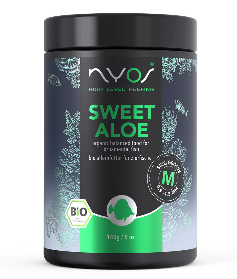 Nyos Sweet Aloe Bio-Alleinfutter für Zierfische 70 g