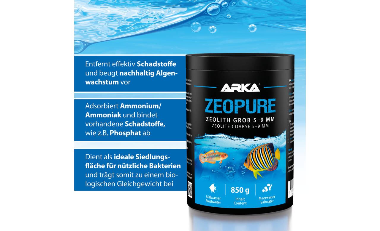 ARKA Zeopure Zeolith 5-9mm 850 g