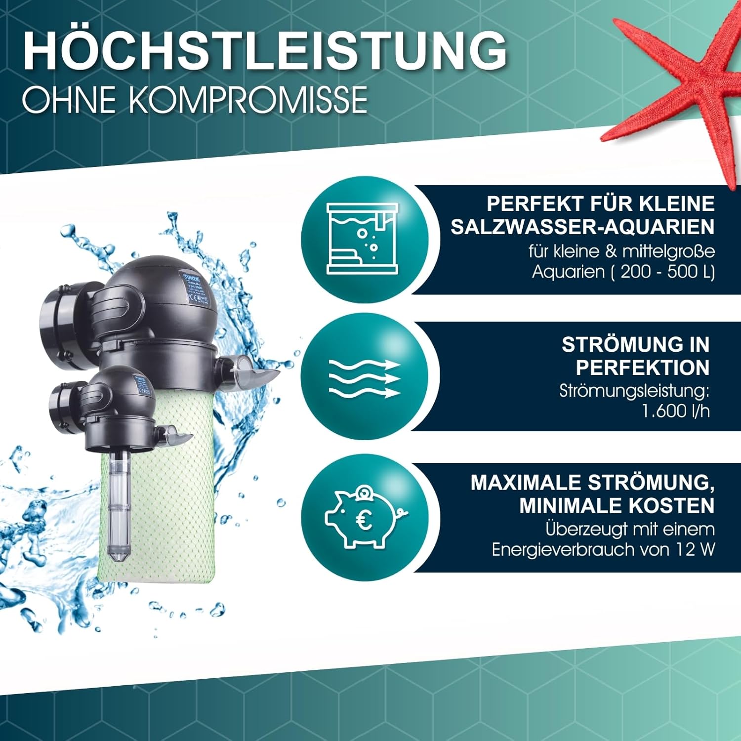 Tunze Turbelle e-jet 1605 Strömungspumpe (1600 l/h) (1605.000)