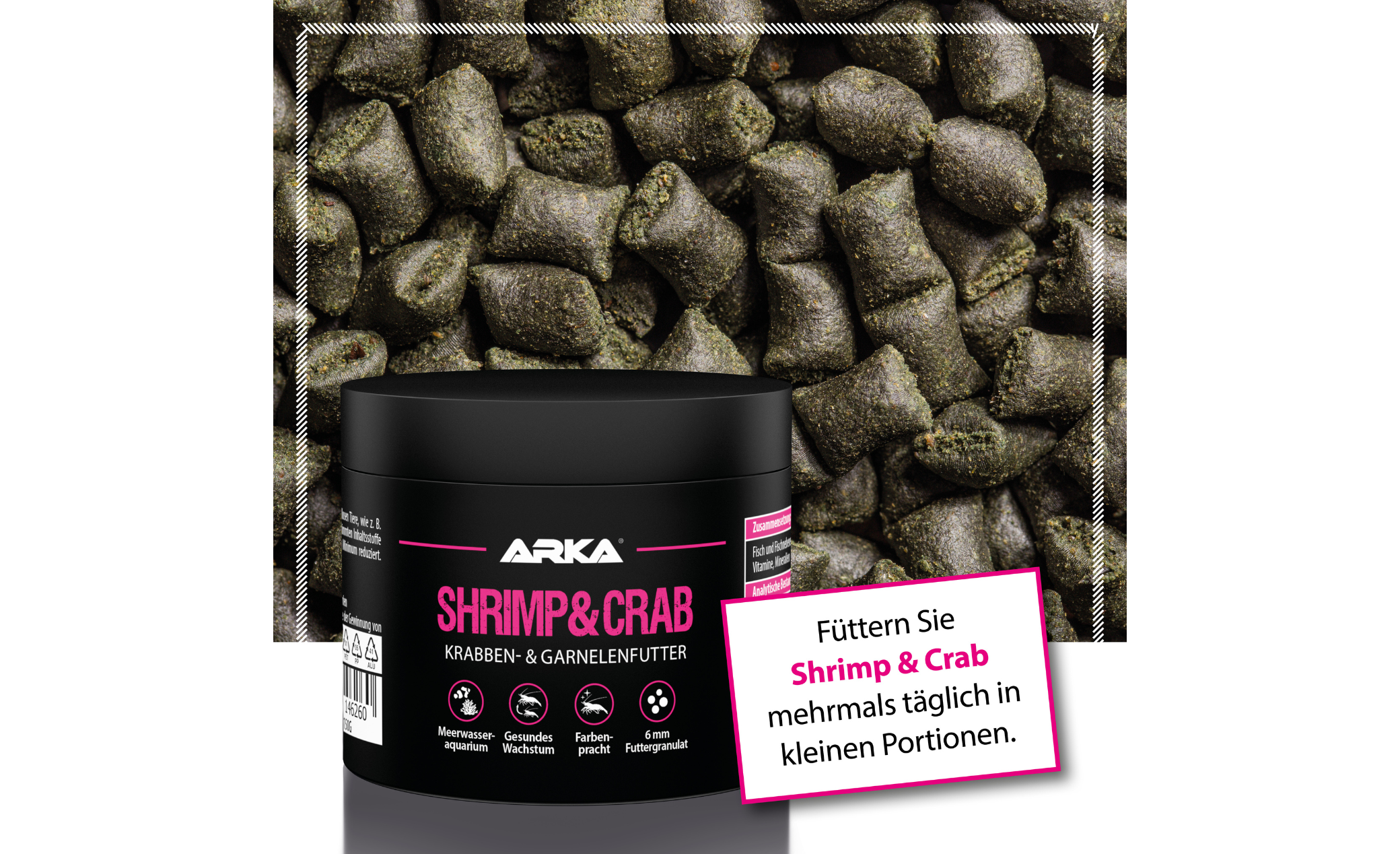 ARKA Shrimp & Crab Garnelen- und Krabbenfutter 150 ml