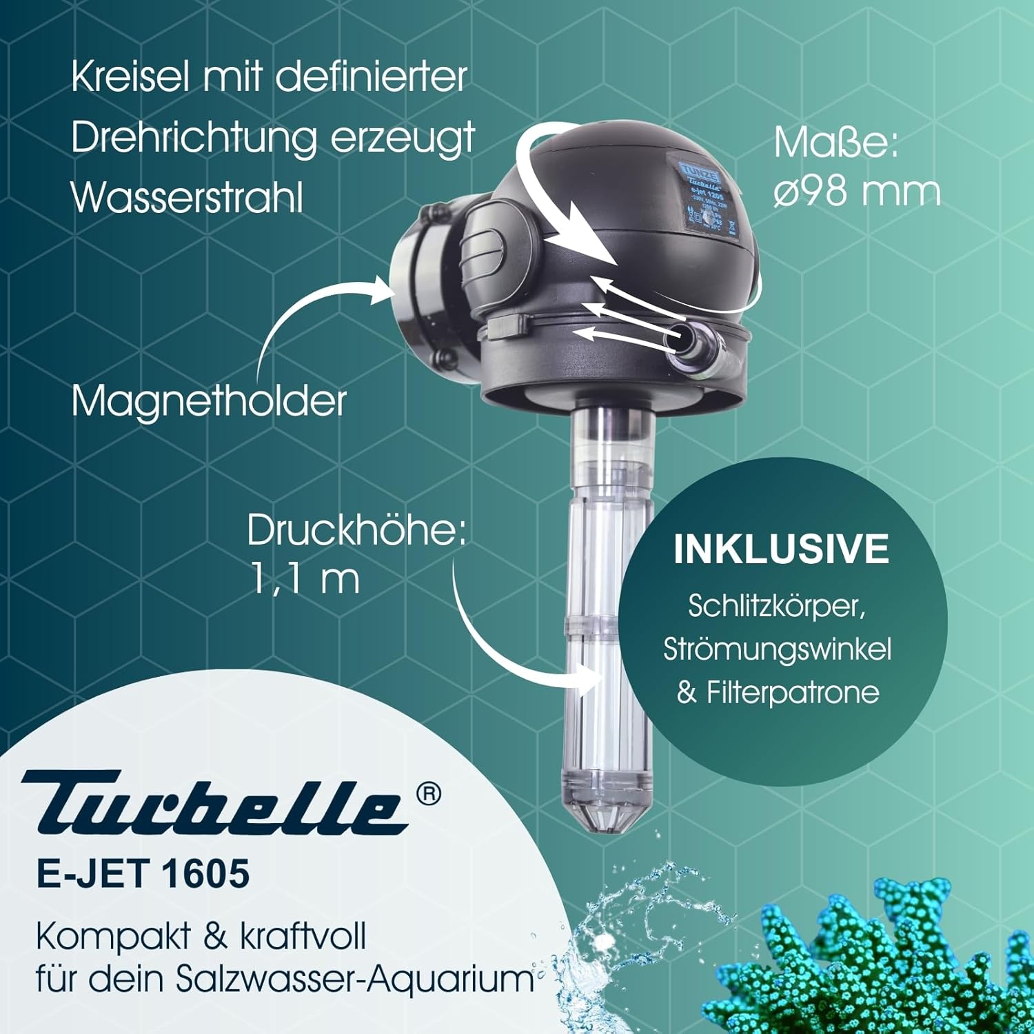 Tunze Turbelle e-jet 1605 Strömungspumpe (1600 l/h) (1605.000)