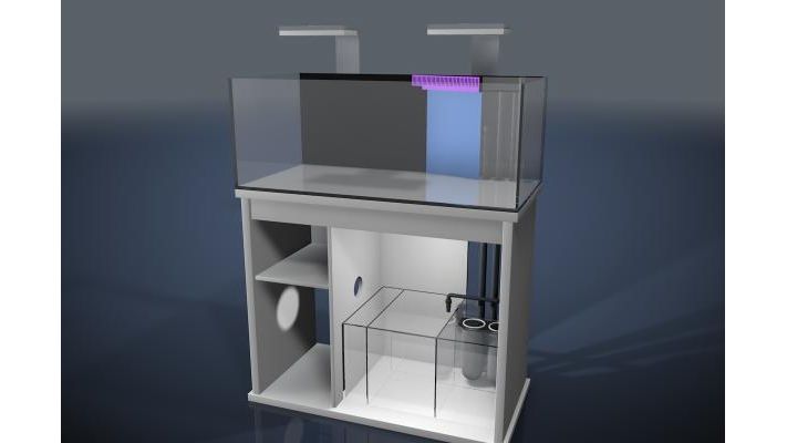 D-D Reef-Pro 1500 Anthracite Gloss Aquariumsystem 150x60x56cm