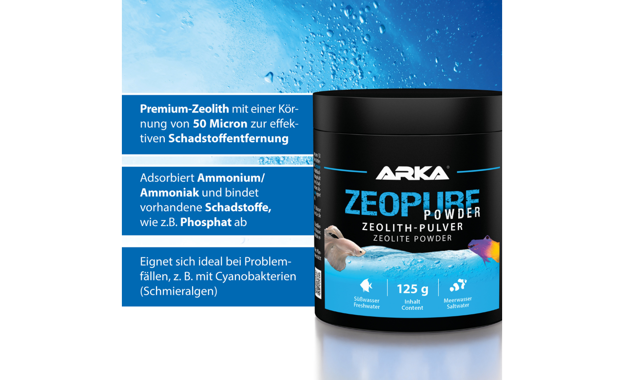 ARKA Zeopure Powder Zeolith Pulver 125 g