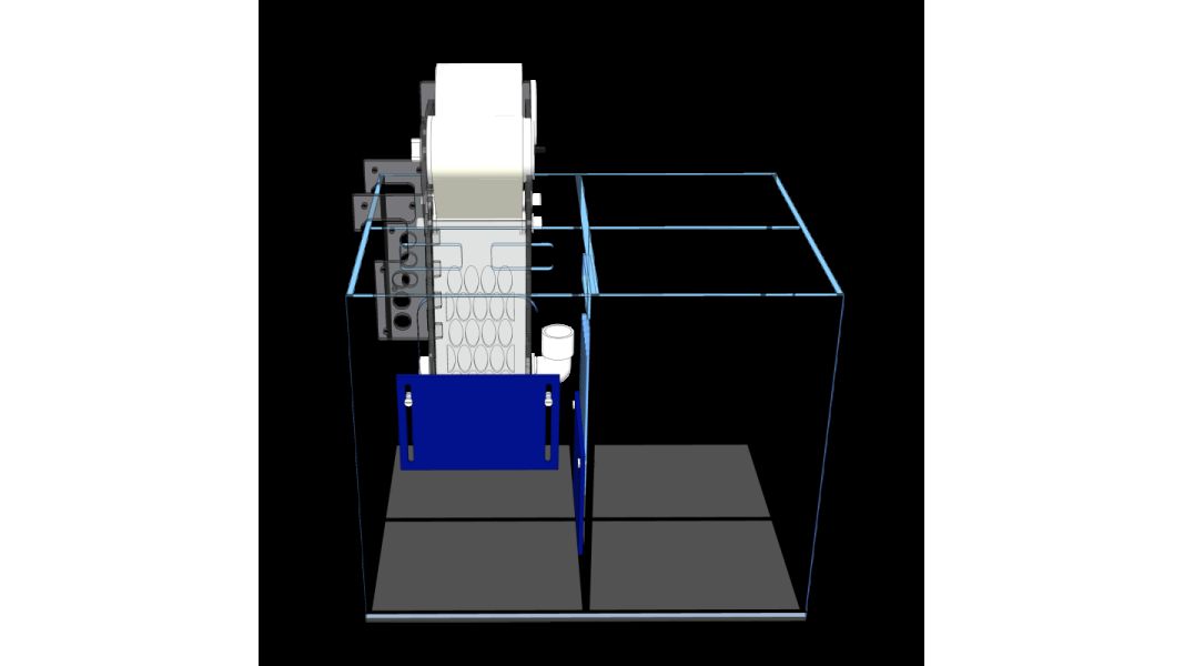 D-D AQUA-Pro Reef 600 Cube Carbon Oak 60x60x60cm Aquariumsystem mit Holzschrank