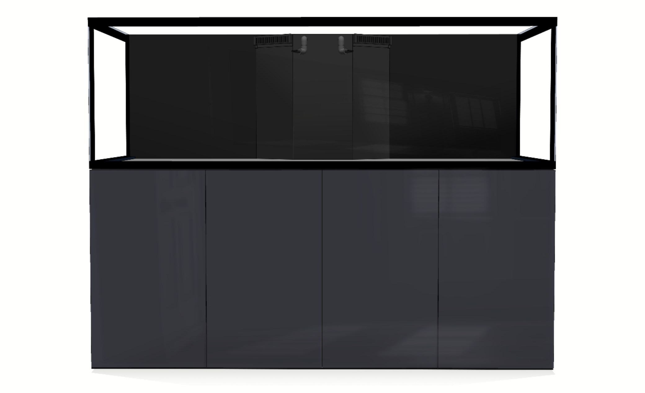 *NEU* D-D AQUA-Pro Reef 2100 Metal Frame Anthracite Gloss Aquariumsystem 210x65x68cm