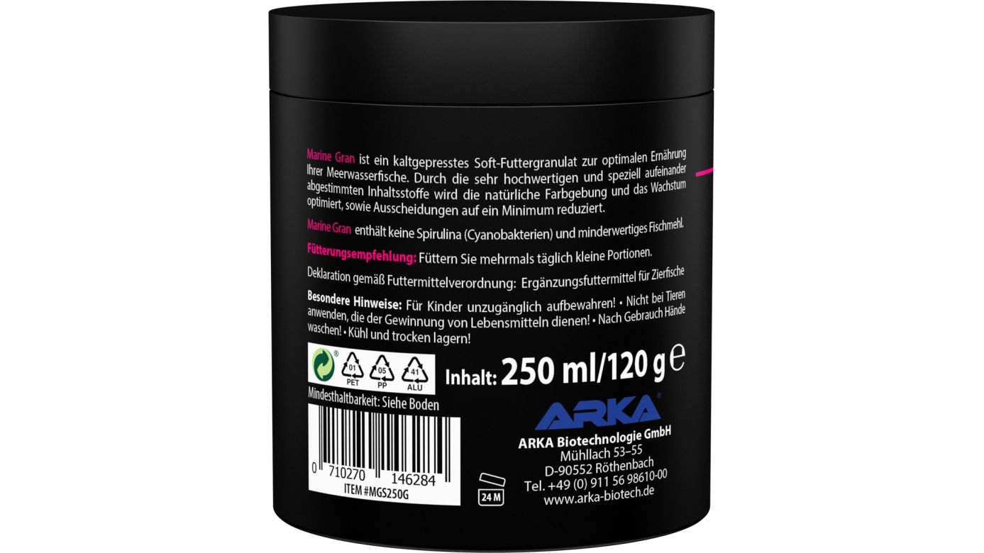 ARKA Marine Gran Granulatfutter 250 ml (120 g)