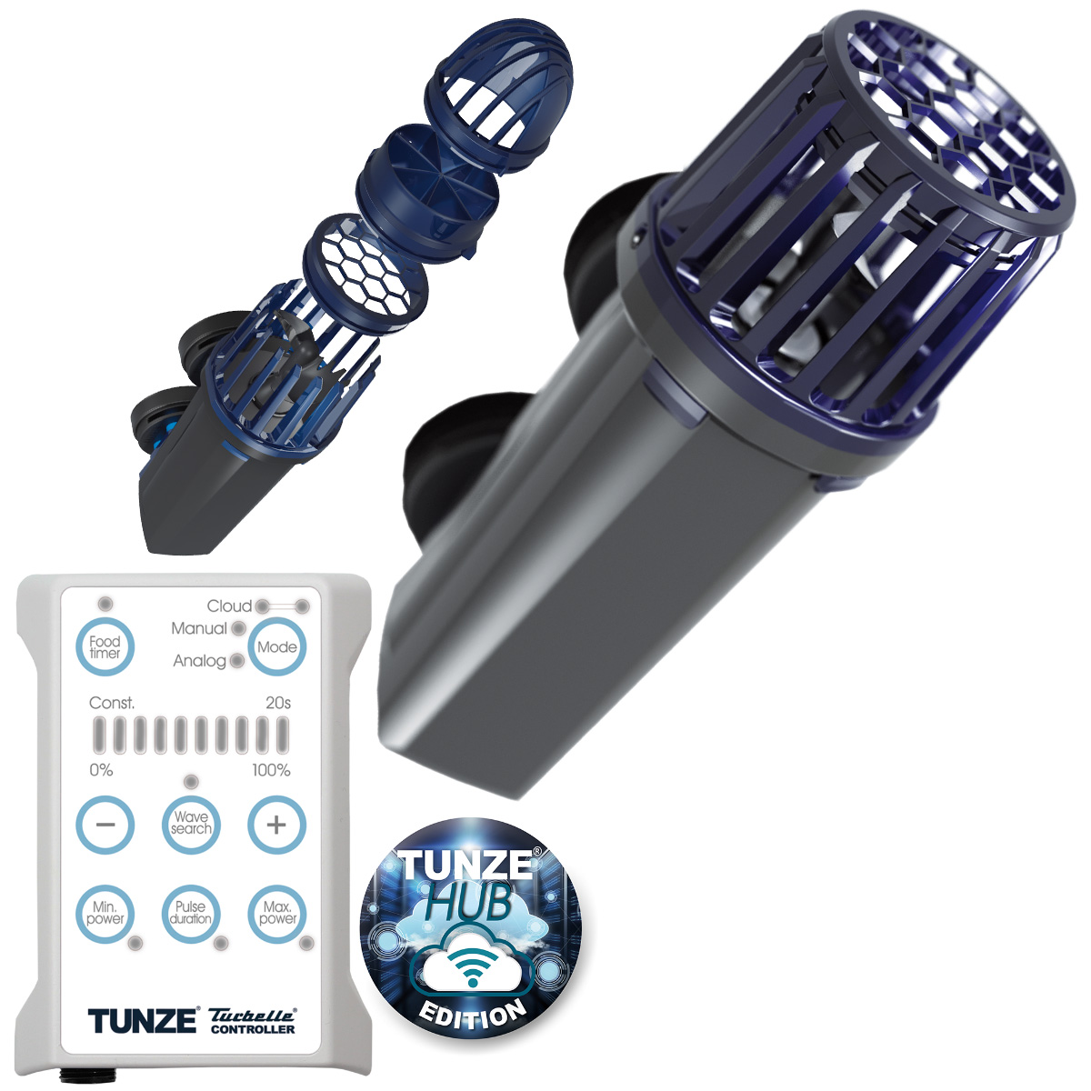 Tunze Turbelle Stream 3 HUB Edition (max. 15.000 l/h / bis 15mm Glasstärke) (6150.005)