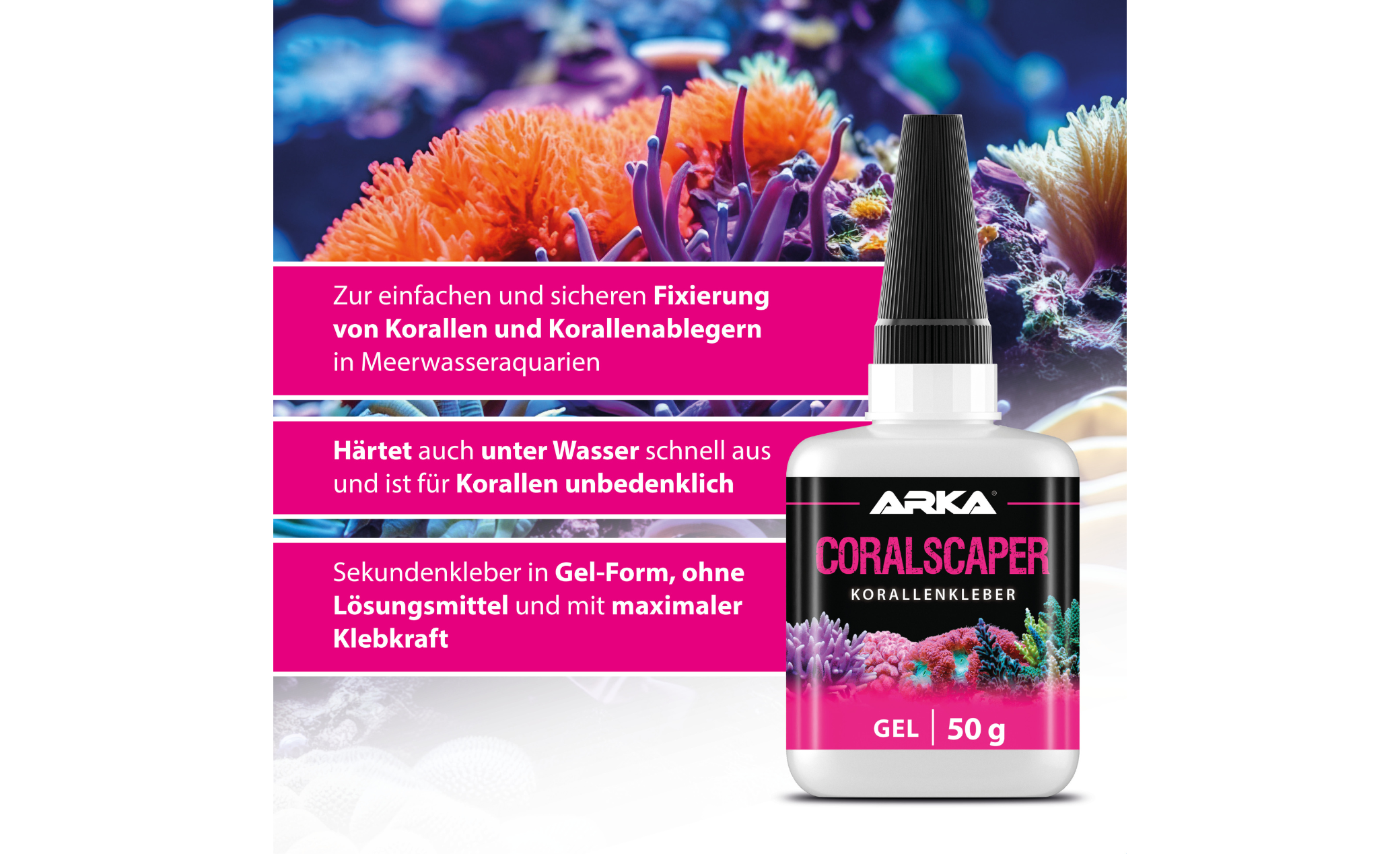 ARKA Coralscaper Gel Korallen Sekundenkleber 50 g