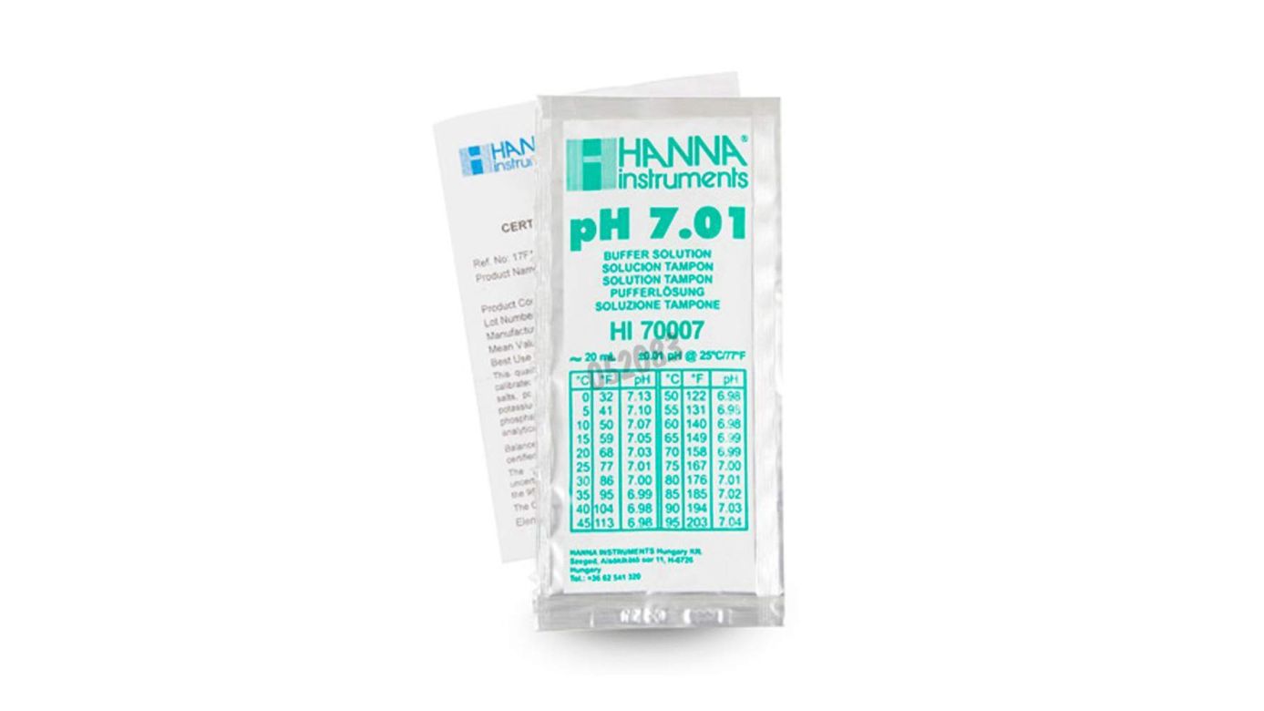 Hanna HI70007P Pufferlösung pH 7,01, 1x 20 ml-Beutel