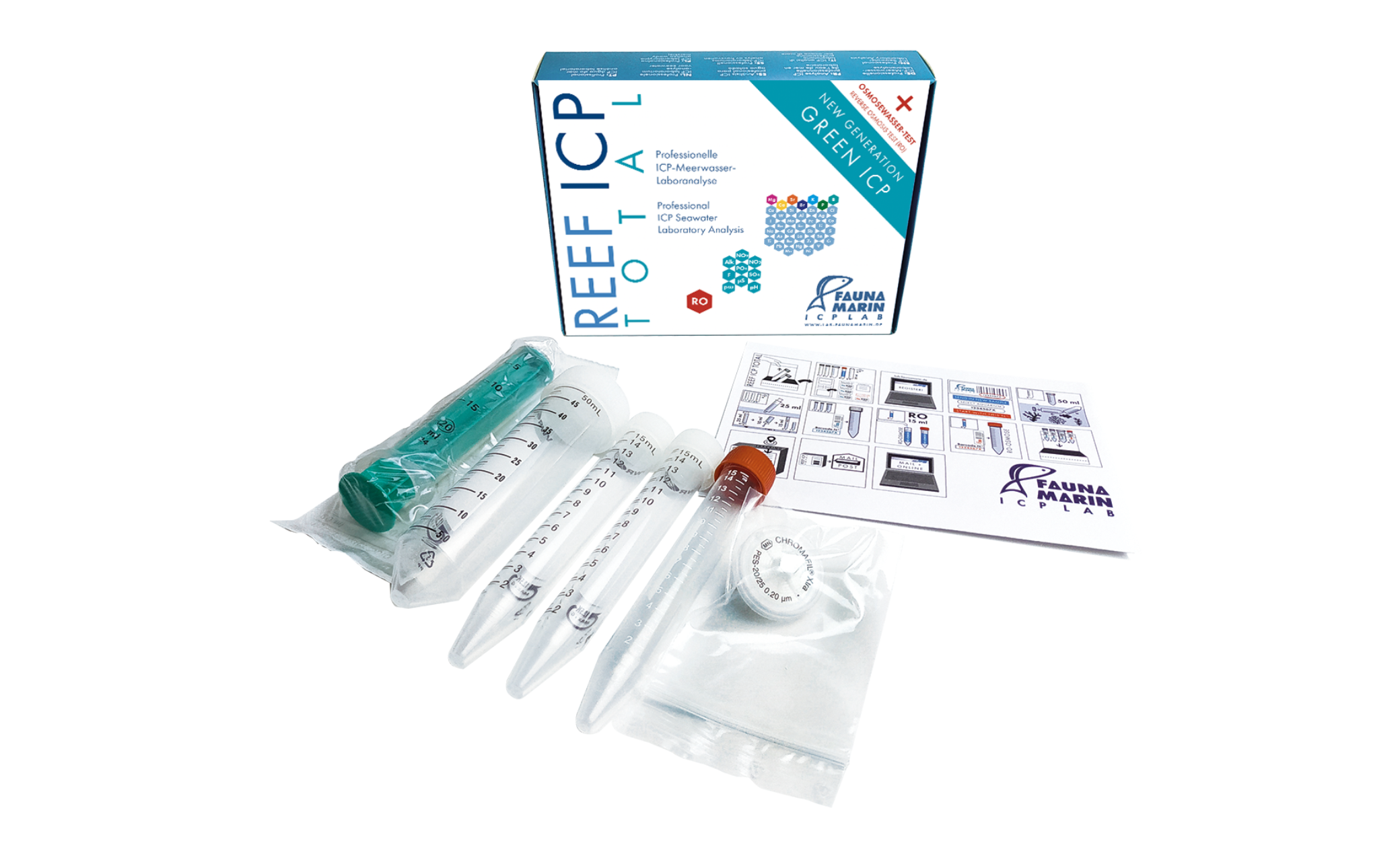 Fauna Marin Reef ICP Test Total 6er Set