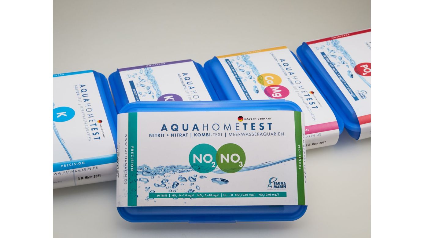 Fauna Marin AquaHomeTest NO2+NO3: Nitrit + Nitrat | Kombi-Test für Meerwasseraquarien