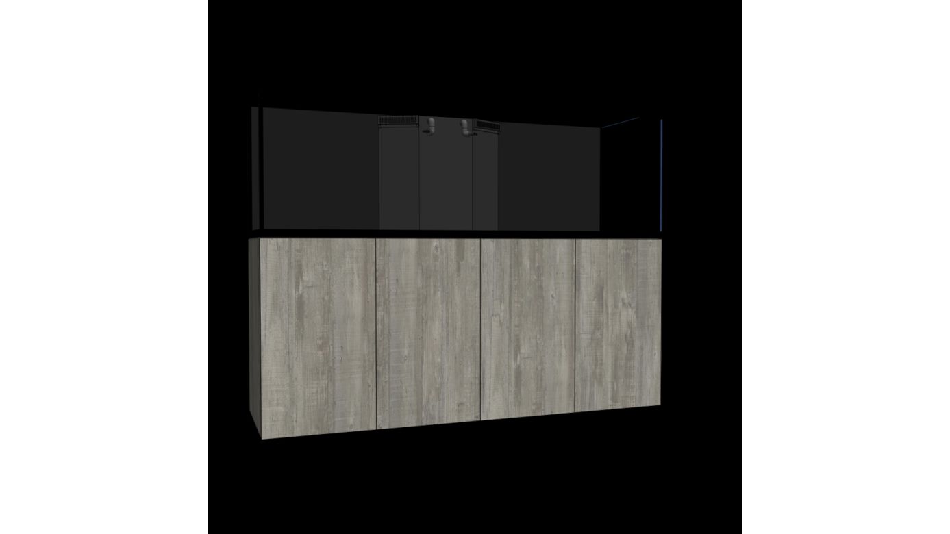 D-D AQUA-Pro Reef 2100 Metal Frame Black Satin Aquariumsystem 210x65x68cm