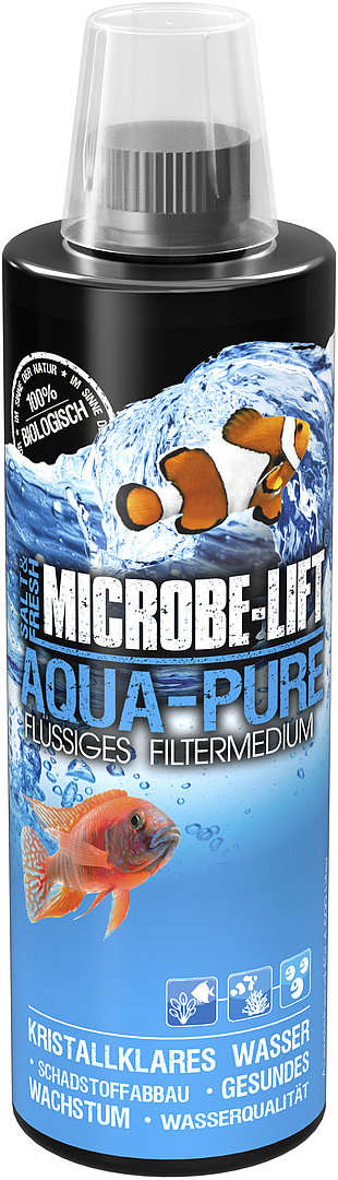 Microbe-Lift Aqua-Pure flüssiges Filtermedium mit Bakterien 118 ml