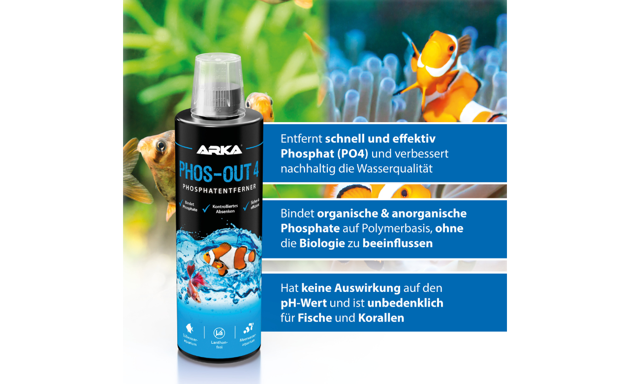 ARKA Phos-Out 4 flüssiger Phosphatentferner 473 ml
