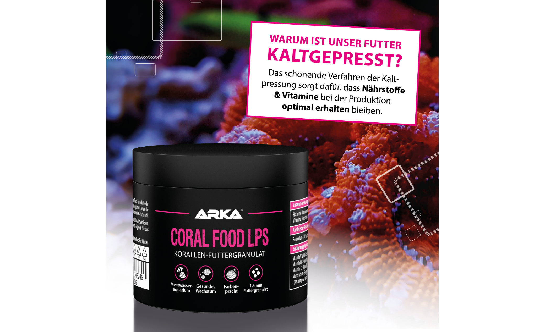 ARKA Coral Food LPS Korallenfutter-Futtergranulat 150 ml (50 g)