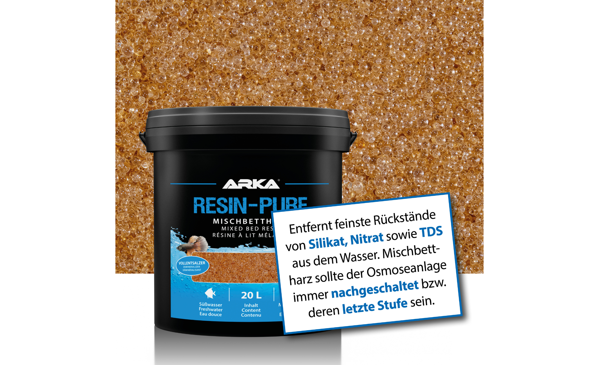 ARKA Resin Pure Mischbettharz 4 Liter Eimer