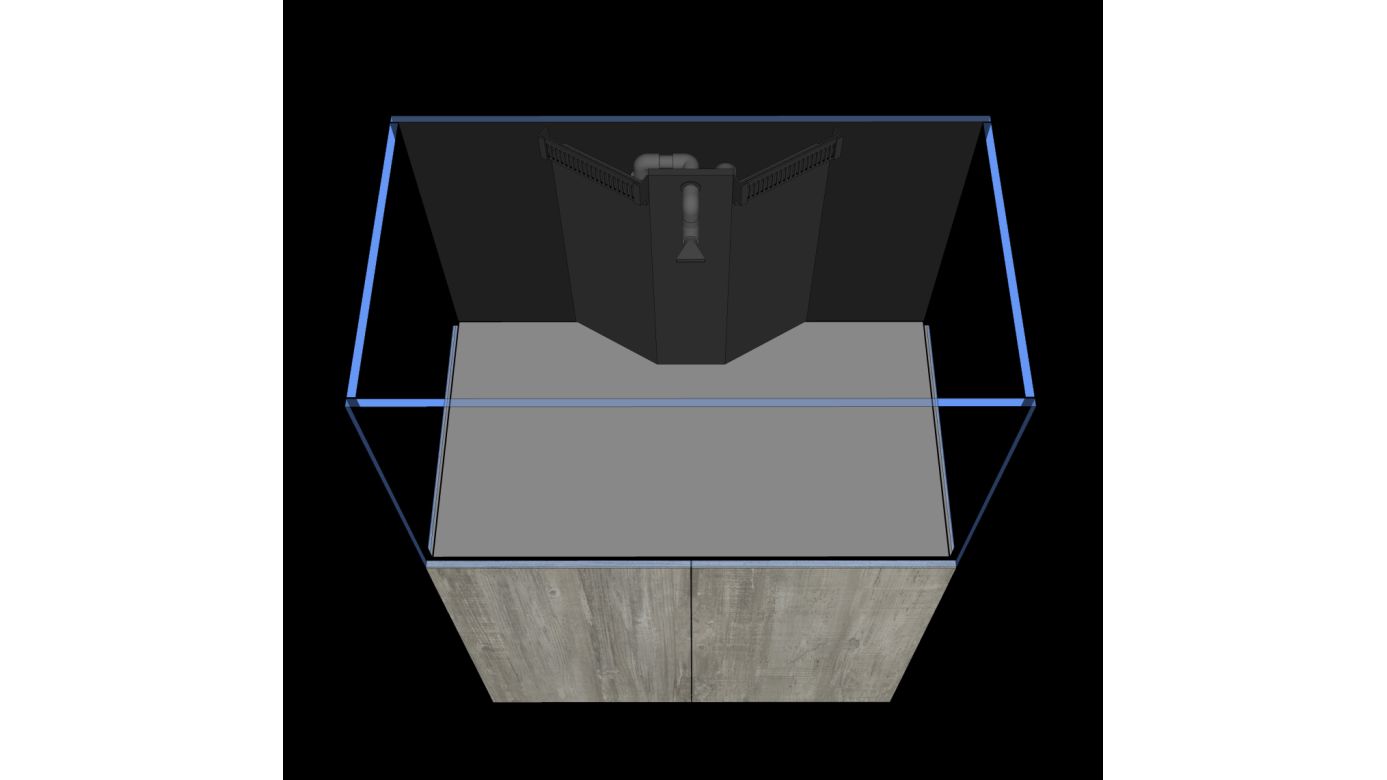 D-D AQUA-Pro Reef 900 Anthracite Matt 90x50x56cm Aquariumsystem mit Holzschrank