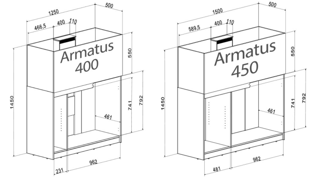 Aqua Medic Armatus 400 weiß 125x50x55 cm