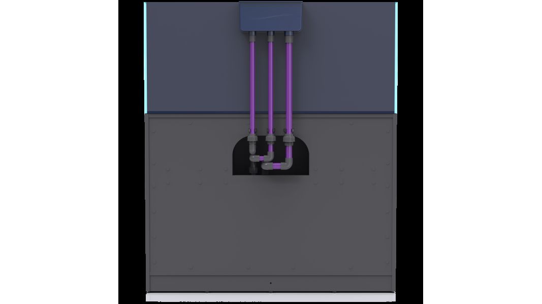 Nyos Opus G2 440 Slim-Line grey (125x55x55cm) 378 Liter