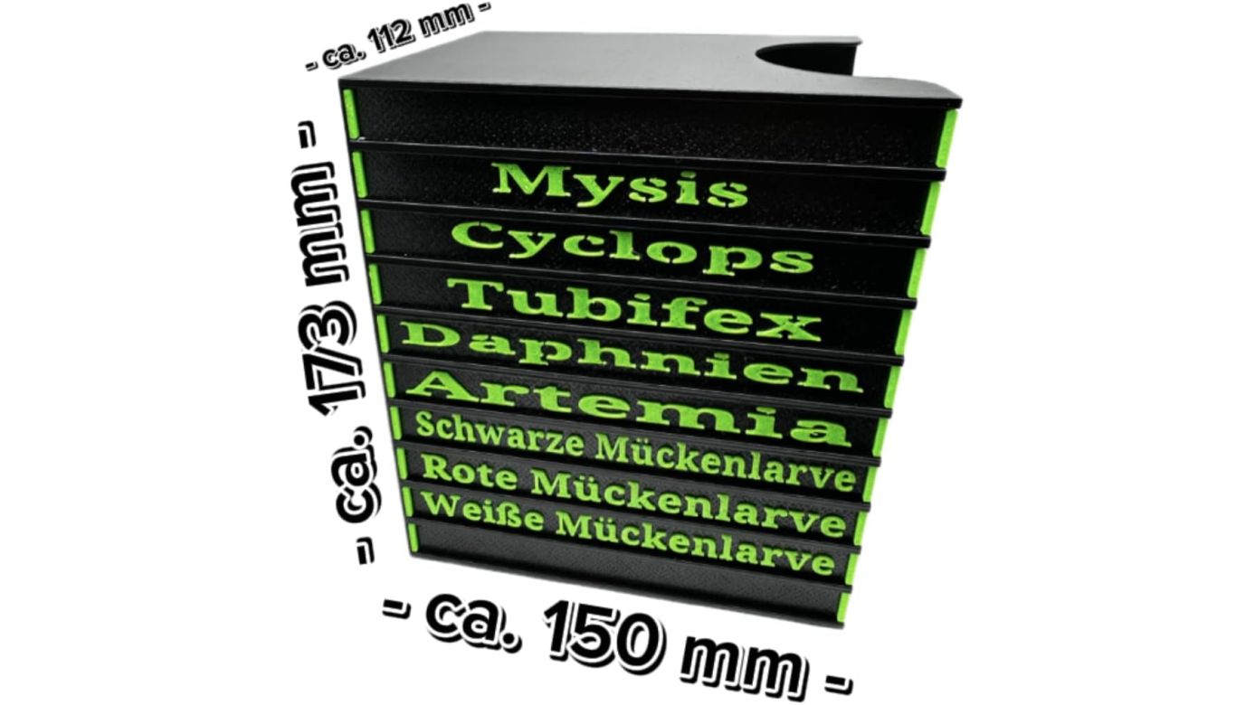 Frostfutterbox Organizer 10-fach inkl. Beschriftung