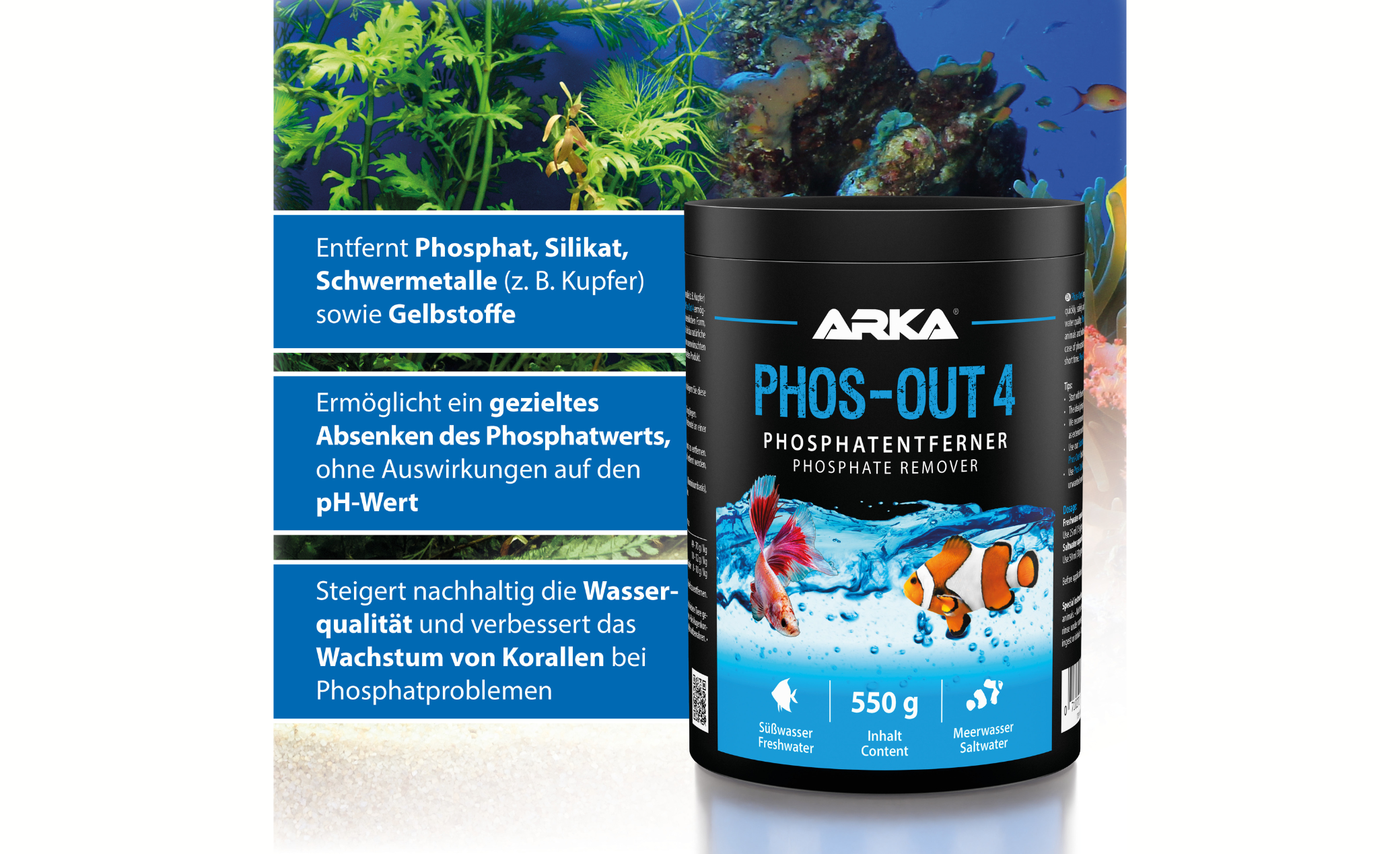 Microbe-Lift Phos-Out 4 Granulat 1000 ml (550 g)