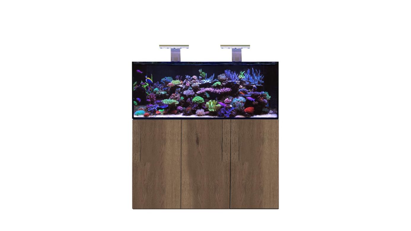 D-D AQUA-Pro Reef 1500 Metal Frame Tobacco Oak Aquariumsystem 150x60x56cm