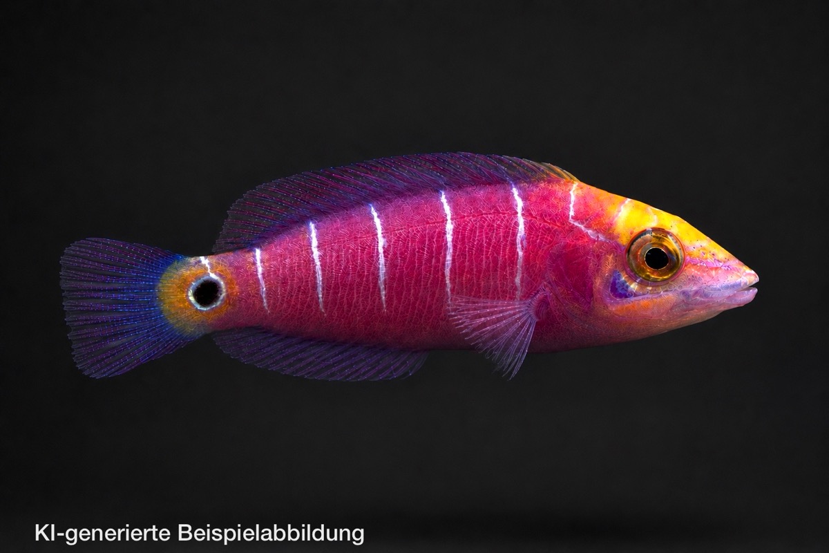 Pseudocheilinus ocellatus - Geringelter Zwerglippfisch