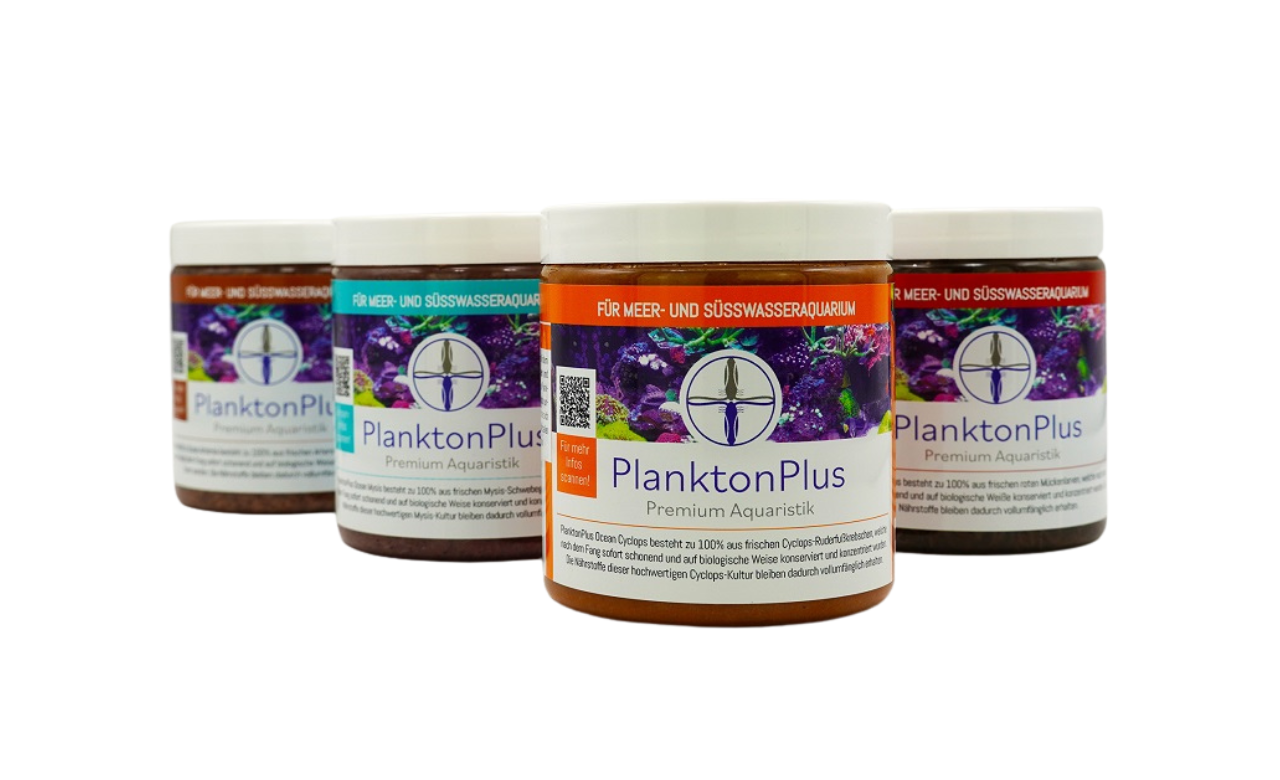 PlanktonPlus Nature Zooplankton Mysis Artemia Bloodworms Cyclops Sparpaket 4x 250ml