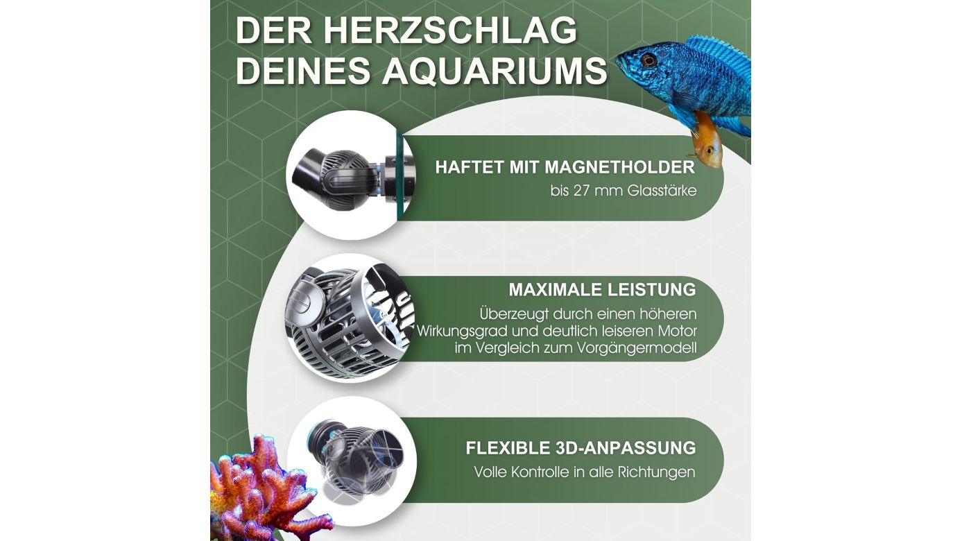 Tunze Turbelle Stream 6255 eco HUB Edition (max. 17.000 l/h / bis 27mm Glasstärke) (6255.005)