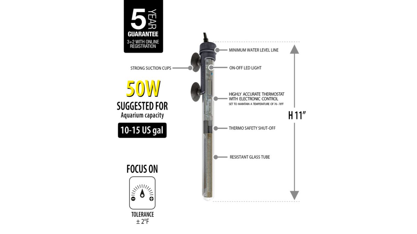 Sicce Scuba Preset Regelheizer Heizstab 300 W