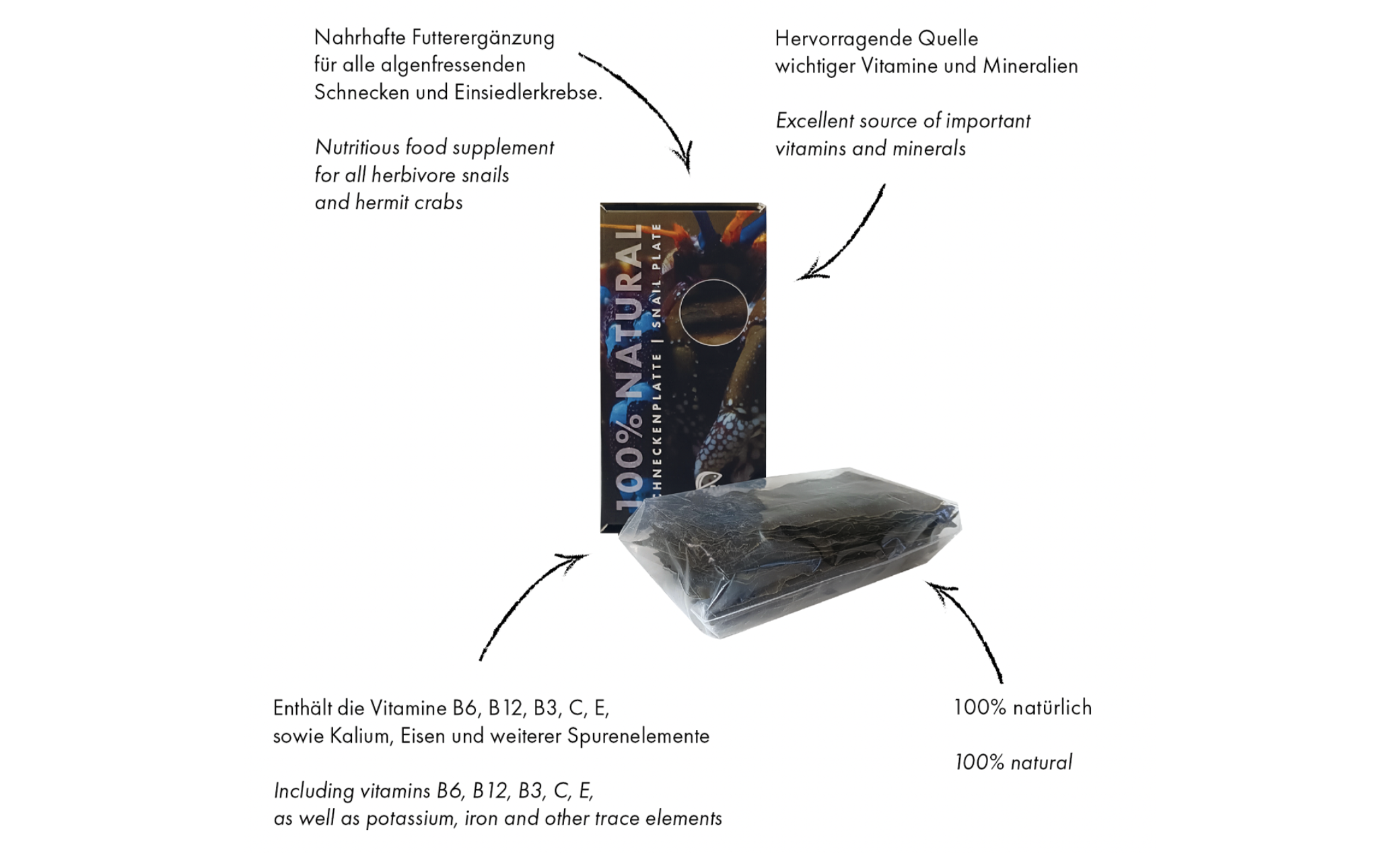 Fauna Marin Schneckenplatte Spezialdauerfutter 23 g