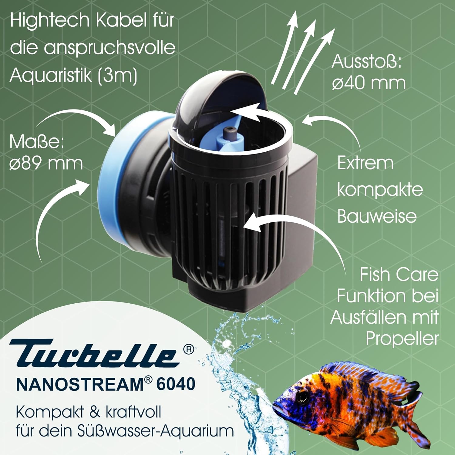Tunze Turbelle Nanostream 6040 Strömungspumpe HUB Edition (200-4500 l/h) (6040.005)
