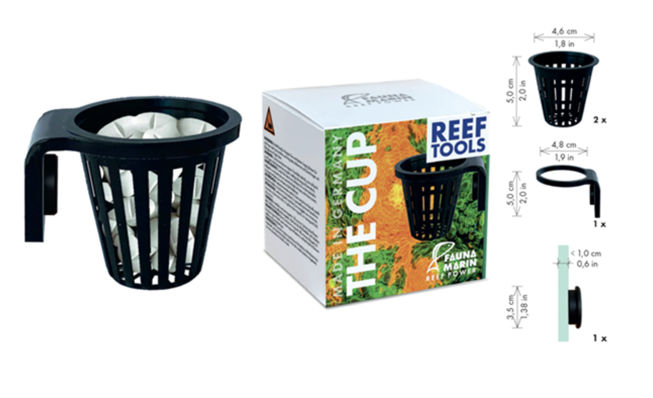 Fauna Marin The Cup zur Platzierung von Bacto Balls