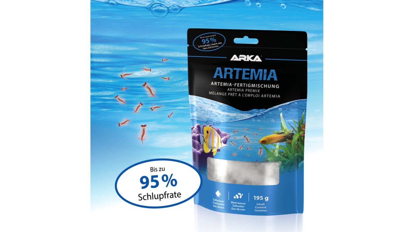 ARKA Artemia Fertigmischung aus Artemia-Eiern & Salz 195 g