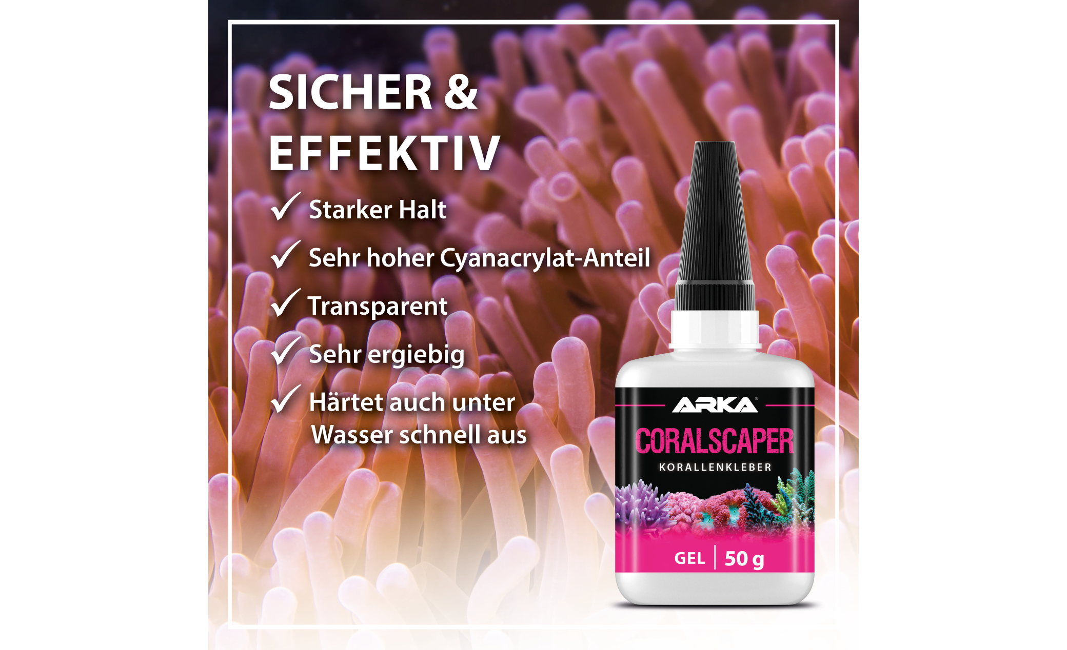 ARKA Coralscaper Gel Korallen Sekundenkleber 50 g
