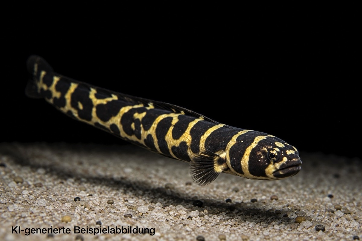 Pholidichthys leucotaenia - Weissstreifen-Aalgrundel