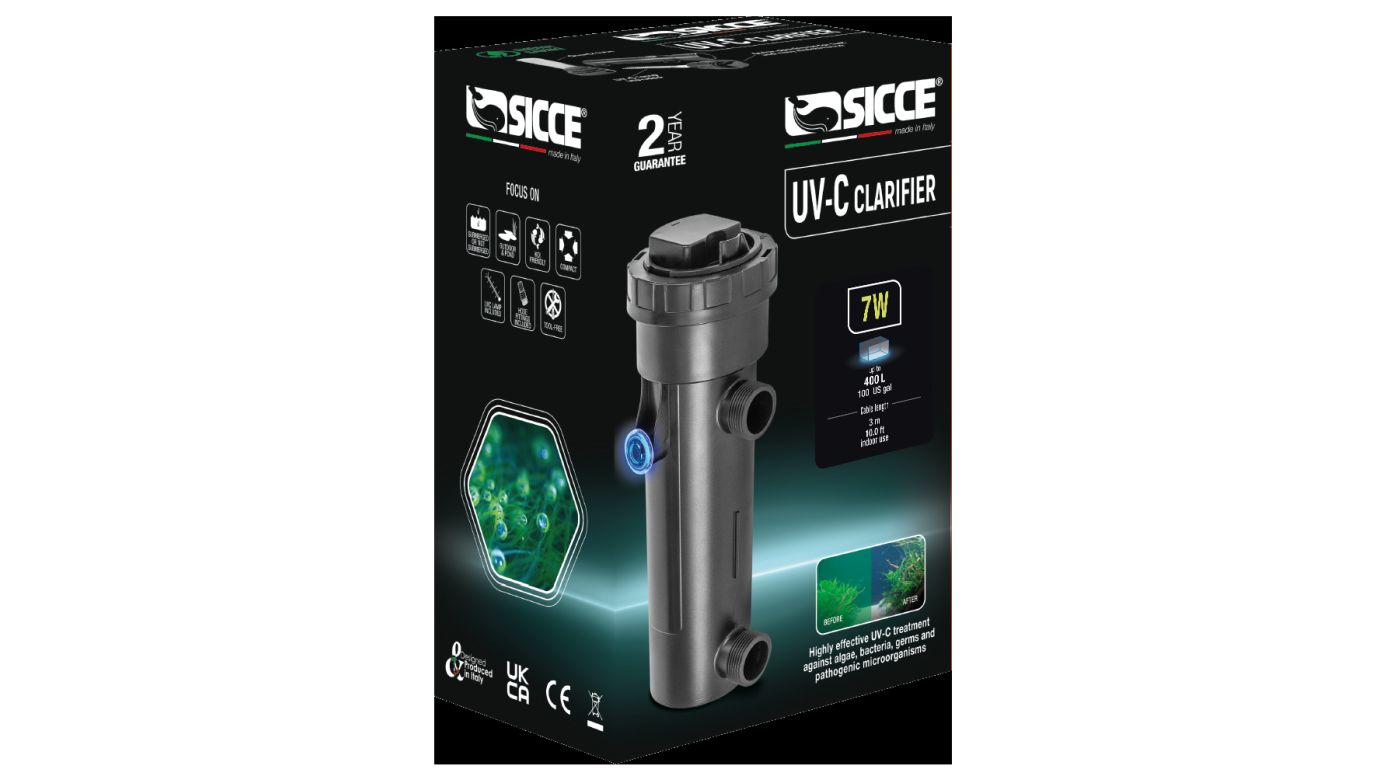 Sicce UV-C Klärer 9W (Durchfluss max. 400-800 l/h)