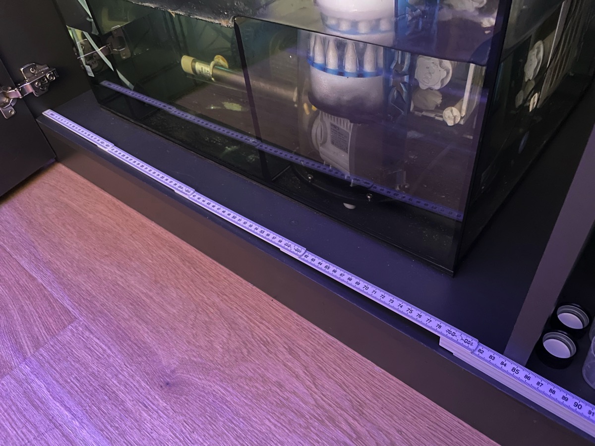 D-D AQUA-Pro Reef 1200 Black Satin 120x60x56cm Aquariumsystem mit Holzschrank