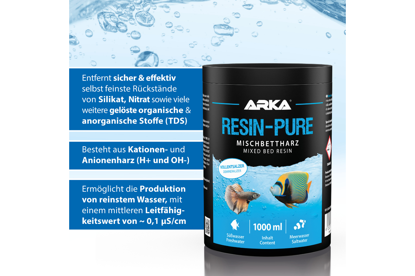 ARKA Resin Pure Mischbettharz 1 Liter